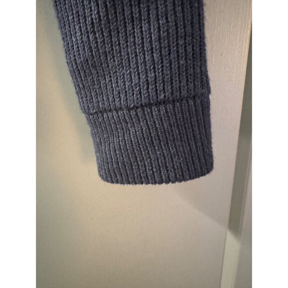 Magaschoni Mens Quilted Front Knit Jacket With Ribbed Sleeves & Collar S/P Gray - Picture 4 of 7